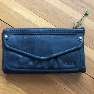 NWOT Fossil Blue Leather wallet